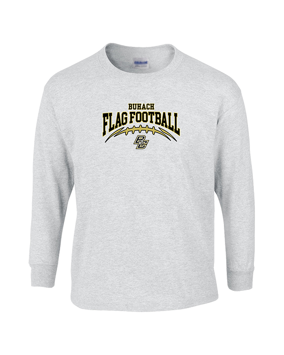 Buhach Colony HS Girls Flag Football Football - Cotton Longsleeve