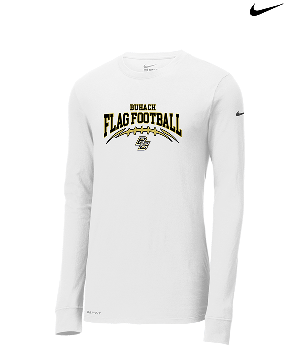 Buhach Colony HS Girls Flag Football Football - Mens Nike Longsleeve