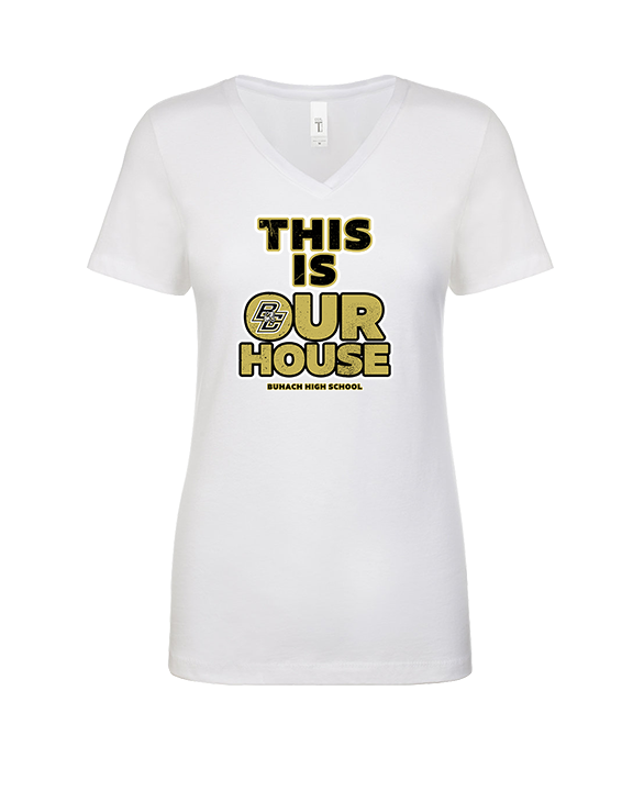 Buhach Colony HS Girls Flag Football TIOH - Womens Vneck