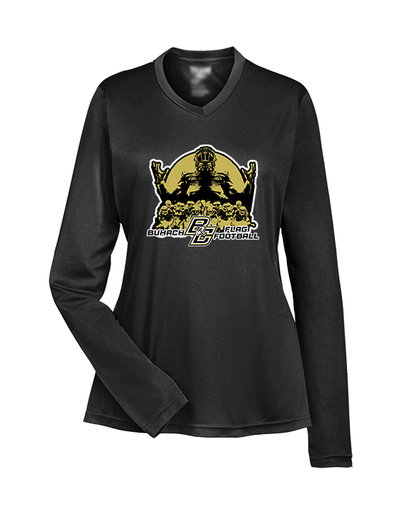 Buhach Colony HS Girls Flag Football Unleashed - Womens Performance Longsleeve