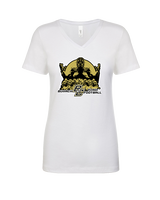 Buhach Colony HS Girls Flag Football Unleashed - Womens Vneck