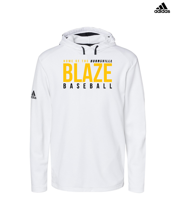 Burnsville HS Baseball Screen - Adidas Men's Hooded Sweatshirt (Player Pack)