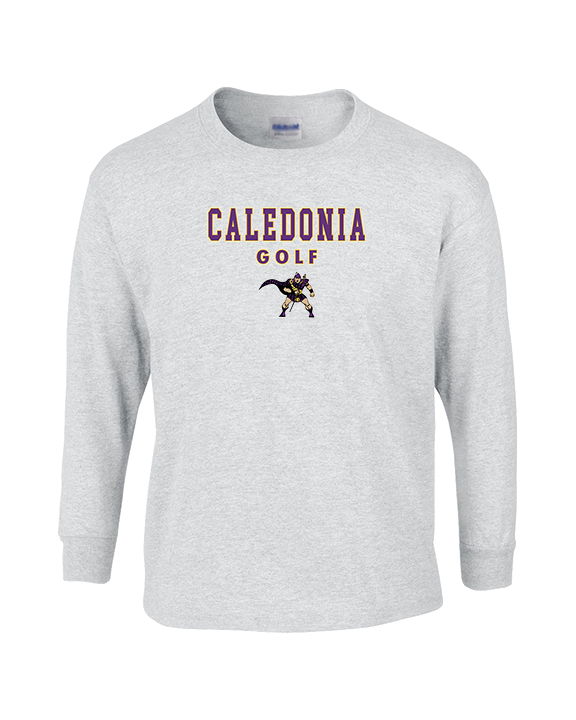 Caledonia HS Boys Golf Block - Cotton Longsleeve