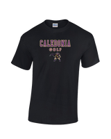 Caledonia HS Boys Golf Block - Cotton T-Shirt