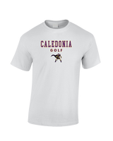 Caledonia HS Boys Golf Block - Cotton T-Shirt