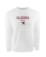 Caledonia HS Boys Golf Block - Crewneck Sweatshirt