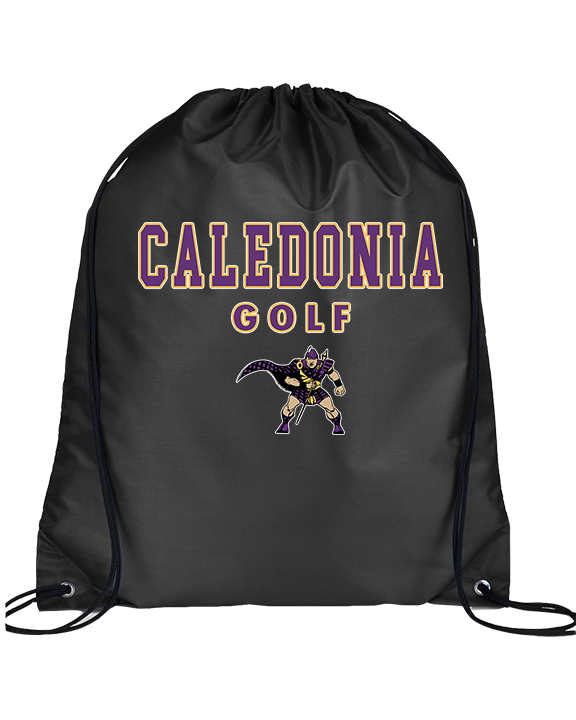 Caledonia HS Boys Golf Block - Drawstring Bag