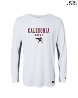 Caledonia HS Boys Golf Block - Mens Oakley Longsleeve