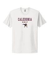 Caledonia HS Boys Golf Block - Mens Select Cotton T-Shirt