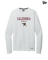 Caledonia HS Boys Golf Block - New Era Performance Long Sleeve