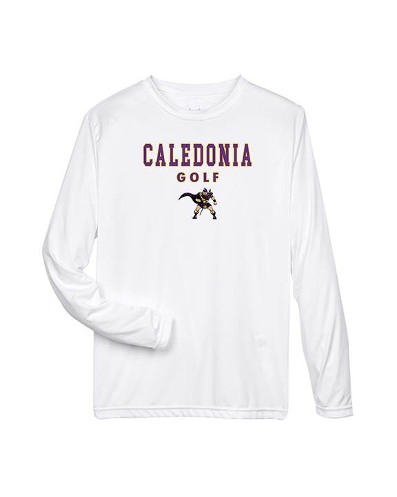 Caledonia HS Boys Golf Block - Performance Longsleeve