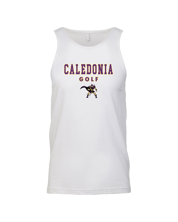 Caledonia HS Boys Golf Block - Tank Top