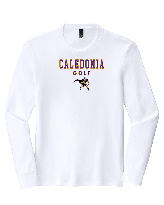 Caledonia HS Boys Golf Block - Tri-Blend Long Sleeve