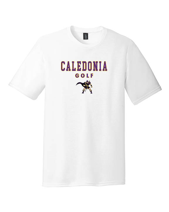 Caledonia HS Boys Golf Block - Tri-Blend Shirt