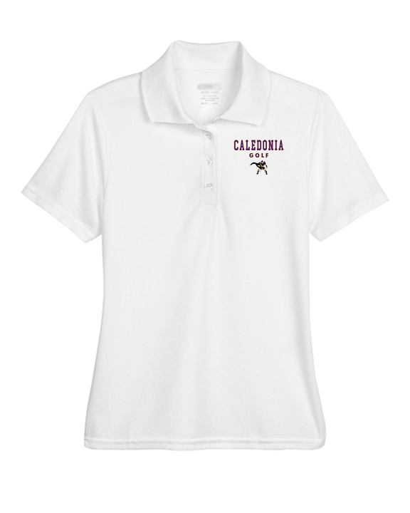 Caledonia HS Boys Golf Block - Womens Polo