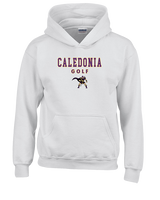 Caledonia HS Boys Golf Block - Youth Hoodie