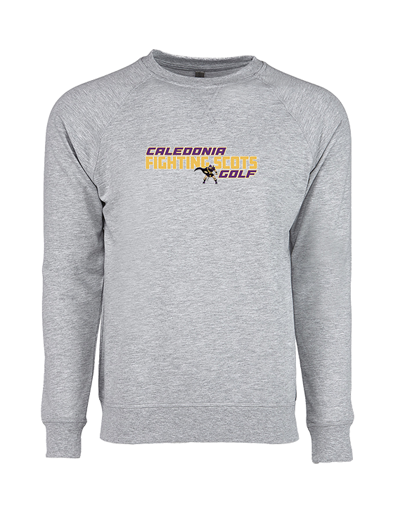 Caledonia HS Boys Golf Bold - Crewneck Sweatshirt