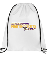 Caledonia HS Boys Golf Bold - Drawstring Bag