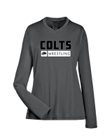 Campus HS Boys Wrestling Pennant - Womens Performance Longsleeve