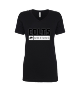 Campus HS Boys Wrestling Pennant - Womens Vneck