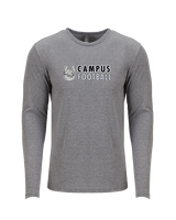 Campus HS Football Basic v2 - Tri-Blend Long Sleeve