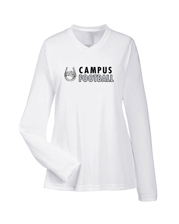 Campus HS Football Basic v2 - Womens Performance Longsleeve