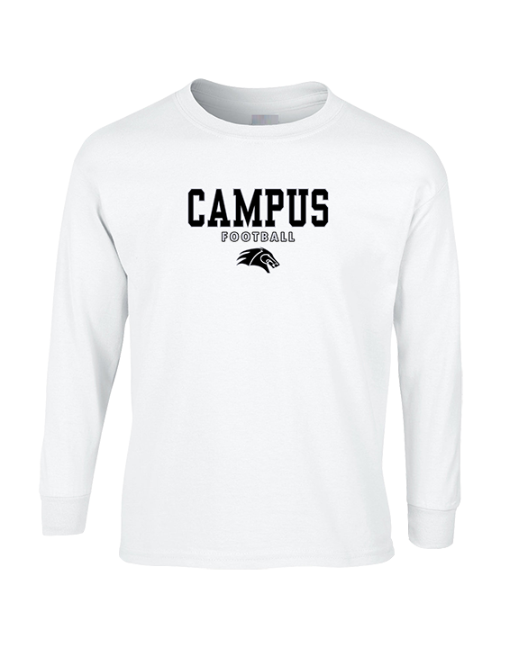 Campus HS Football Block - Cotton Longsleeve