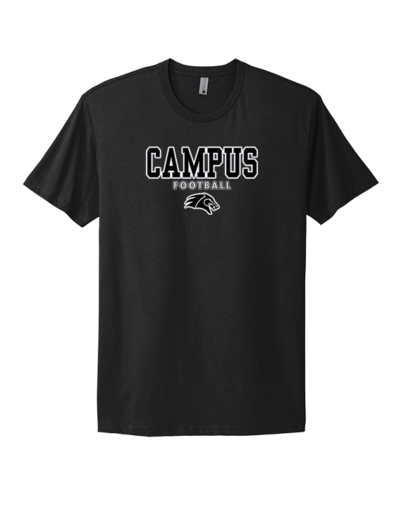 Campus HS Football Block - Mens Select Cotton T-Shirt
