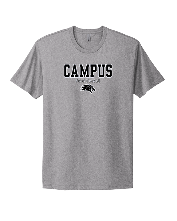 Campus HS Football Block - Mens Select Cotton T-Shirt