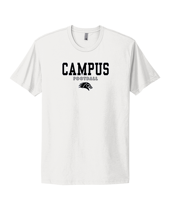 Campus HS Football Block - Mens Select Cotton T-Shirt