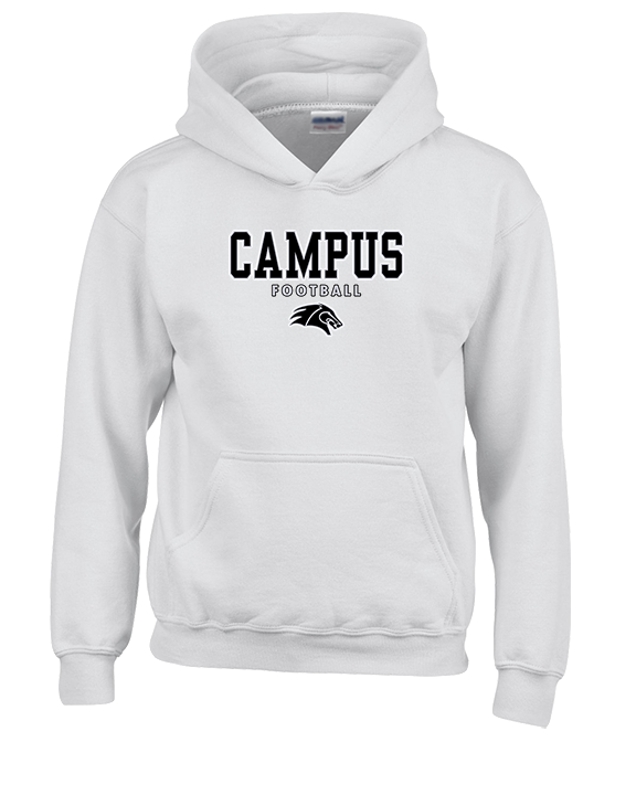 Campus HS Football Block - Youth Hoodie