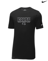 Campus HS Football Border - Mens Nike Cotton Poly Tee