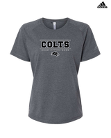 Campus HS Football Border - Womens Adidas Performance Shirt