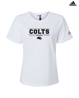 Campus HS Football Border - Womens Adidas Performance Shirt