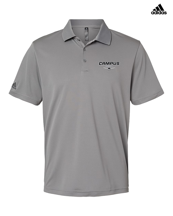 Campus HS Football Design - Mens Adidas Polo