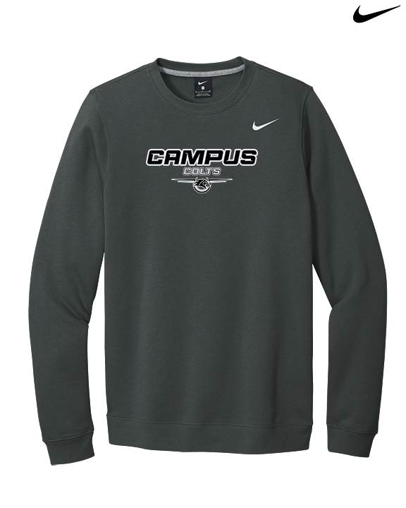 Campus HS Football Design - Mens Nike Crewneck