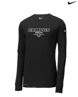 Campus HS Football Design - Mens Nike Longsleeve