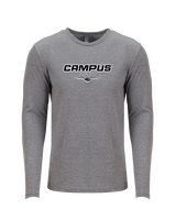 Campus HS Football Design - Tri-Blend Long Sleeve