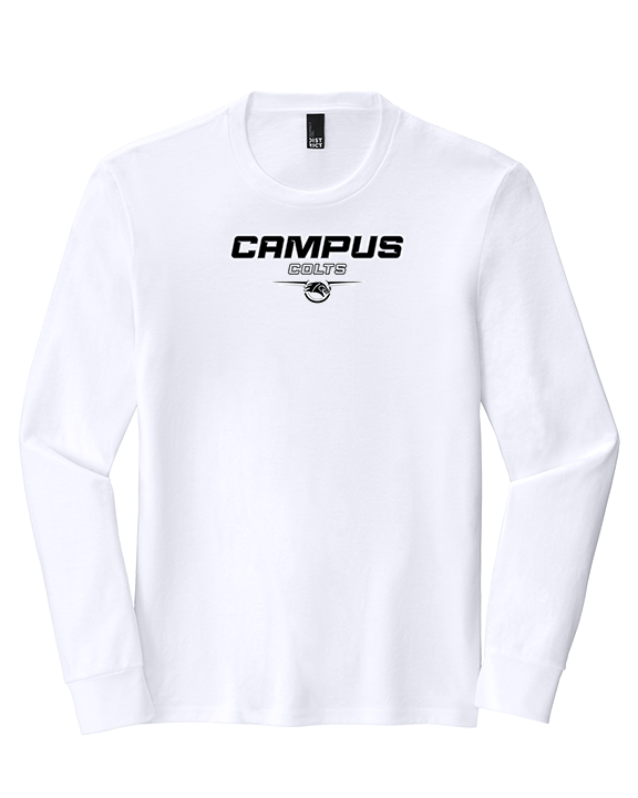 Campus HS Football Design - Tri-Blend Long Sleeve