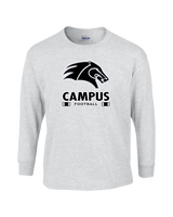 Campus HS Football Stacked - Cotton Longsleeve