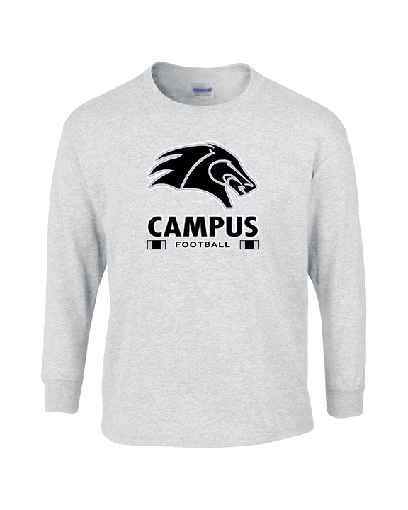 Campus HS Football Stacked - Cotton Longsleeve
