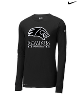 Campus HS Football Stacked - Mens Nike Longsleeve