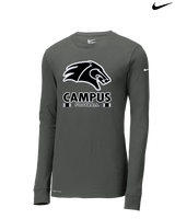 Campus HS Football Stacked - Mens Nike Longsleeve