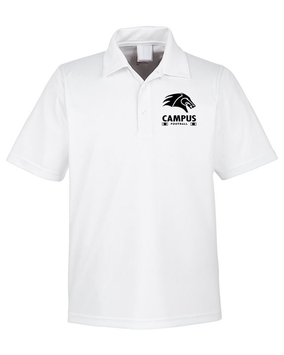 Campus HS Football Stacked - Mens Polo