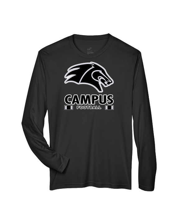 Campus HS Football Stacked - Performance Longsleeve