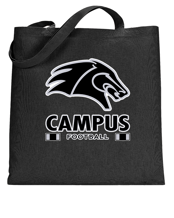 Campus HS Football Stacked - Tote