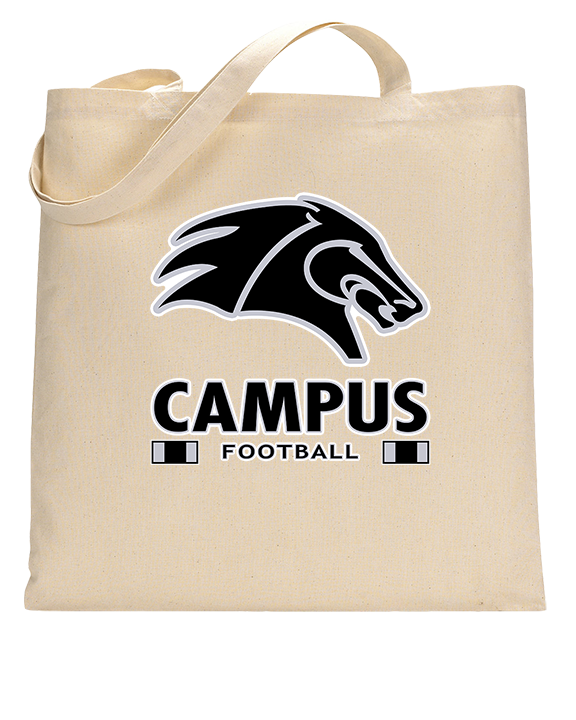 Campus HS Football Stacked - Tote