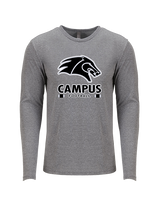 Campus HS Football Stacked - Tri-Blend Long Sleeve