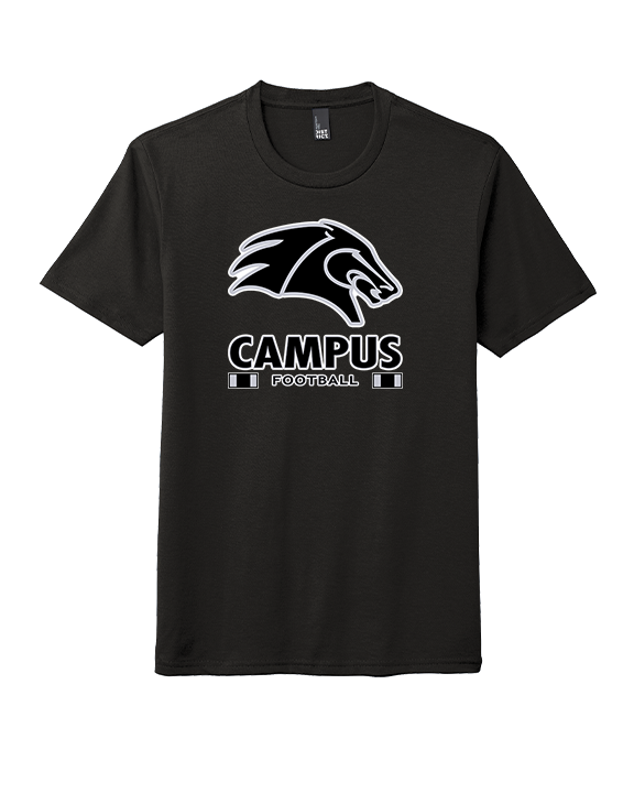 Campus HS Football Stacked - Tri-Blend Shirt