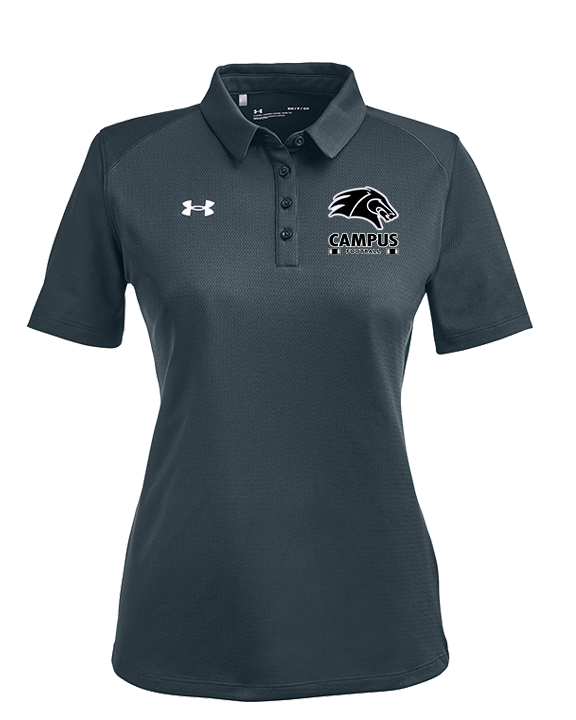 Campus HS Football Stacked - Under Armour Ladies Tech Polo